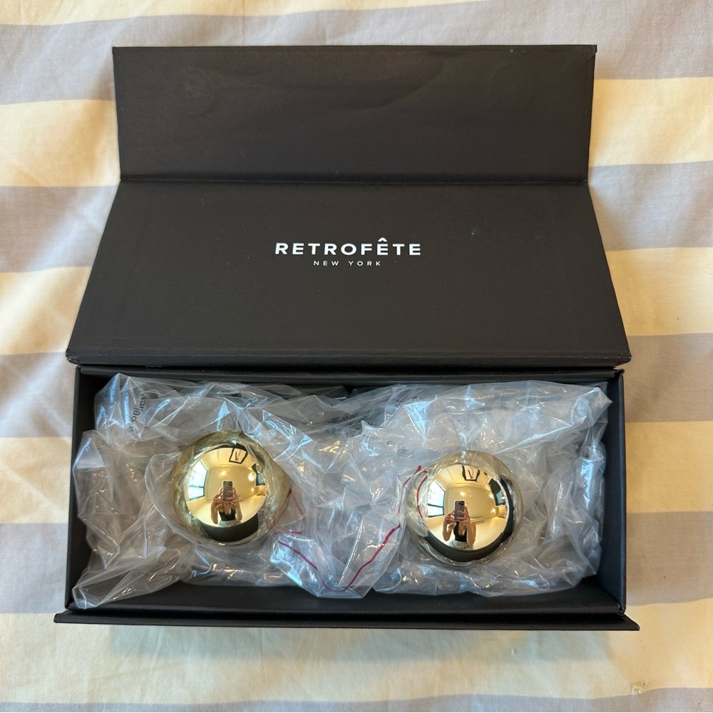 NWT Retrofête X Keren Wolf Sphere Earrings - 14K Gold